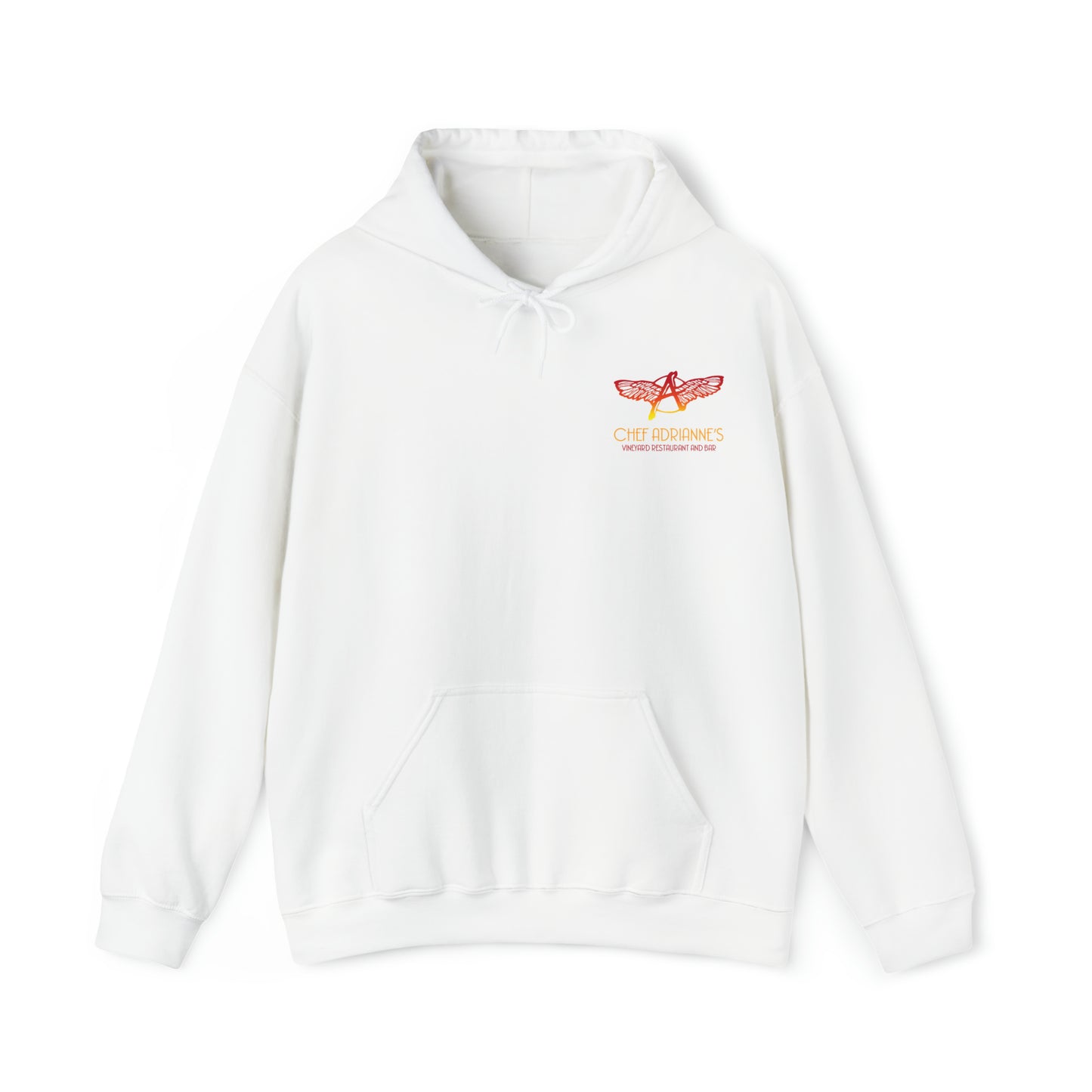 Chef Adrianne's Vineyard Restaurant and Bar Unisex Heavy Blend™ Hooded Sweatshirt White