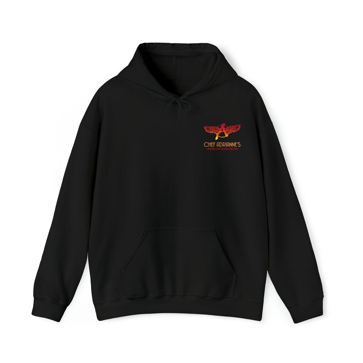 Chef Adrianne's Vineyard Restaurant and Bar Unisex Heavy Blend™ Hooded Sweatshirt Black