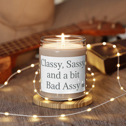 Classy, Sassy, and a Bit Bad Assy Scented Soy Candle, 9oz