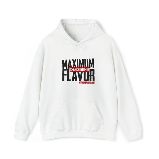Searching for Maximum Flavor Unisex Heavy Blend™ Hooded Sweatshirt White